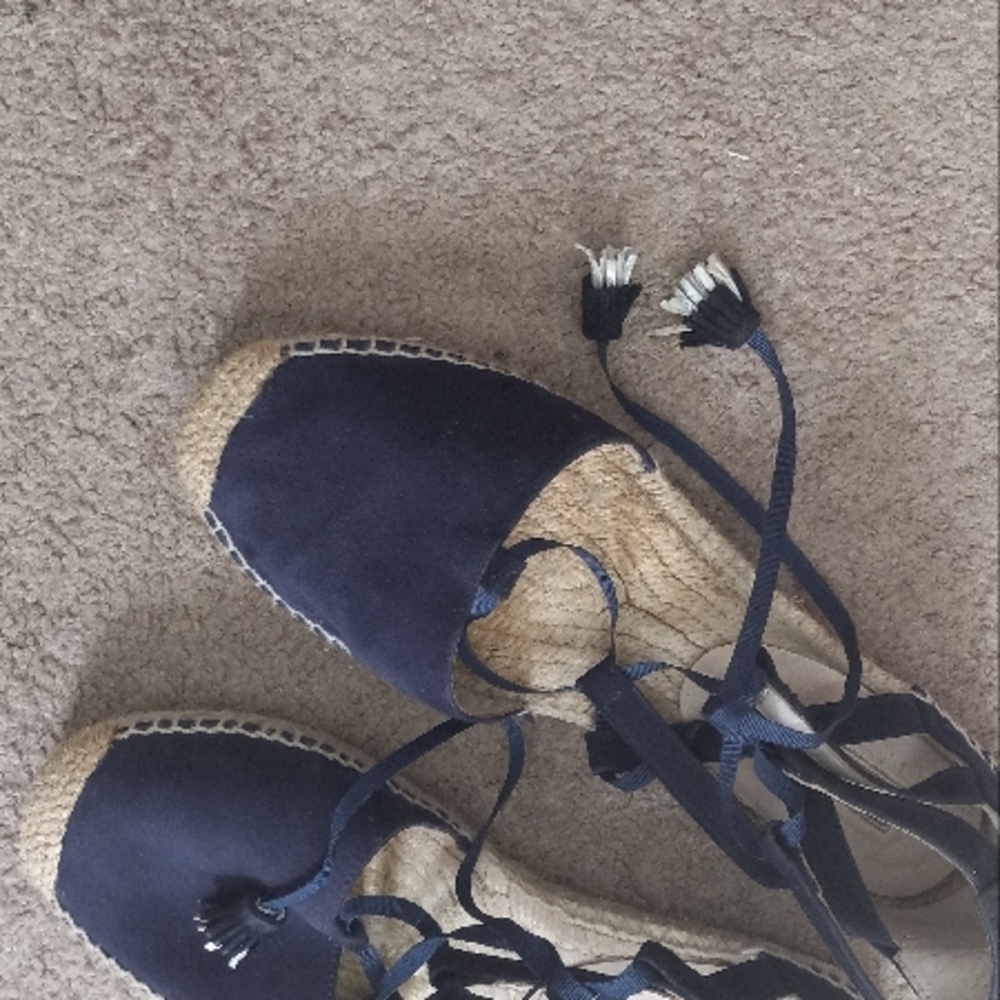 Boden Navy Espadrille Women Shoes